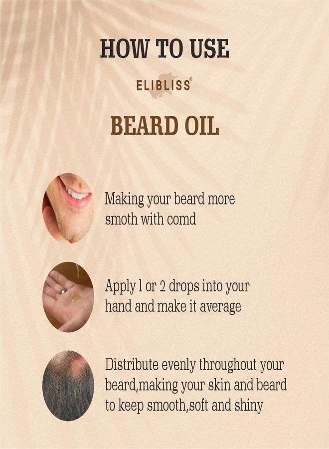 Elibliss Beard Hair Growth Oil with Premium Essential Oil for Natural Thicker and Fuller Beard 30ml - Image 5